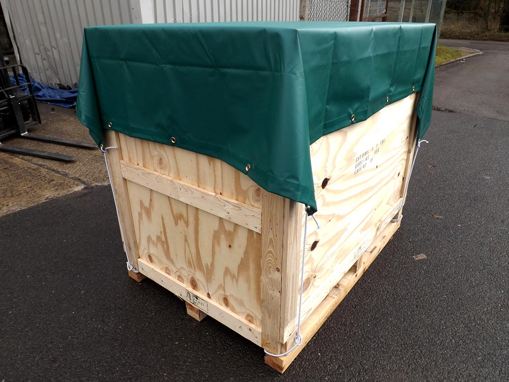 Heavy Duty PVC Tarpaulin Covering Box Crate
